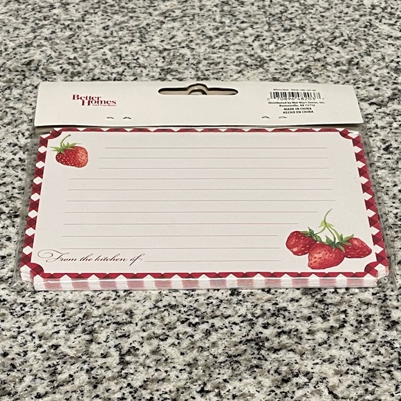 Better Homes & Gardens RECIPE BOX SET With recipe box recipe cards & index cards - Picture 6 of 6